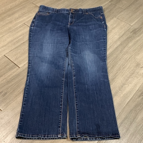 Lane Bryant Straight Tighter Tummy Technology Medium Wash Stretch Jeans size 20 - Picture 6 of 11